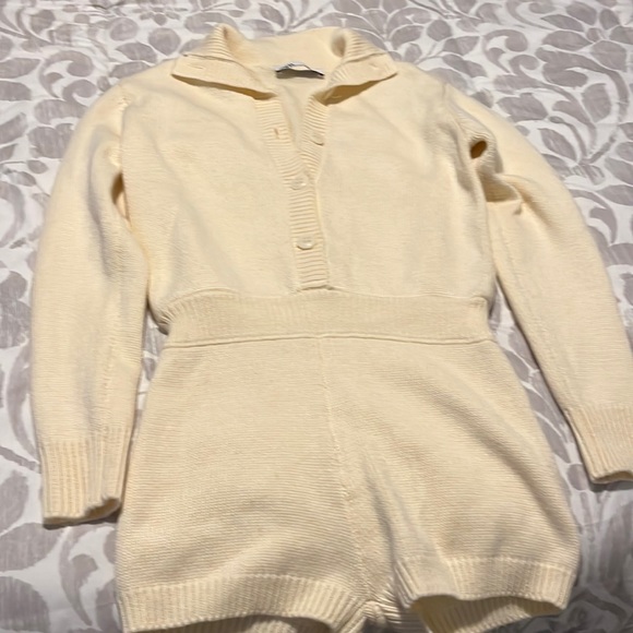 Jumpsuits | Zara Knit Sweater Romper 